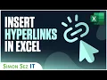 Inserting Hyperlinks in Excel