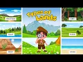 Kids Educational s Kindergarten and Elementary ENGLISH SCIENCE Exploring Types of Land