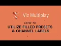 Viz Minute Utilizing filled presets channel labels with Viz Multiplay