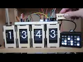 Split Flap displaying time