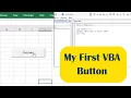 Your First Excel VBA Program Button Message Box