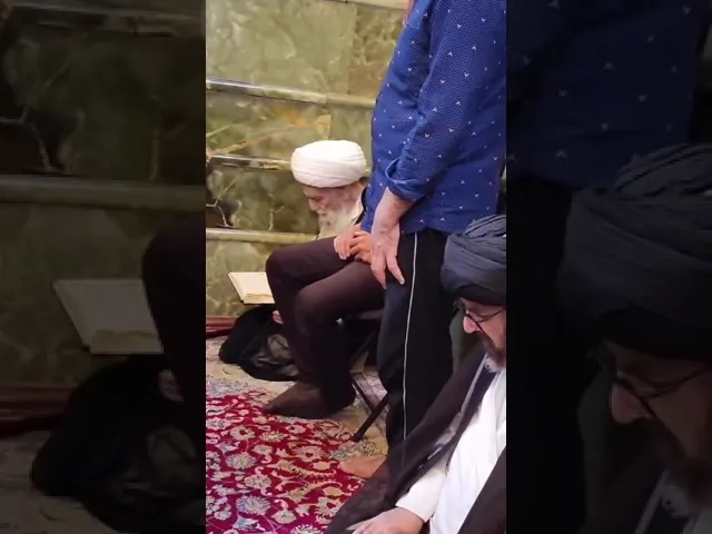 ⁣زيارة المرجع الديني الشيخ شمس الدين الواعظي لمرقد أمير المؤمنين ع يوم السبت ٢٢ ربيع الثاني ١٤٤٦هـ