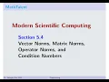 MathTalent Programming Sec 5 4 Vector Norms Matrix Norms Operator Norms and Condition Numbers