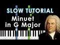 Download Lagu Minuet in G Major - Notebook for Anna Magdalena Bach | EASY SLOW Tutorial