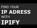 How to find your IP adress with the Ipify API