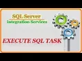 SSIS - Working with Execute SQL Task