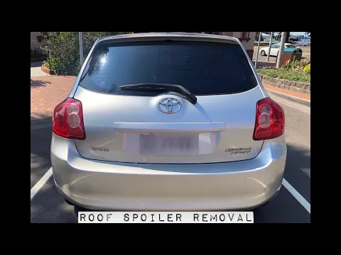 Download MP3 Toyota Corolla Auris rear roof spoiler removal