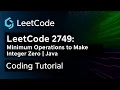 LeetCode 2749 Minimum Operations to Make Integer Zero Java