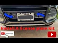 How to Install a License Plate Frame Kit