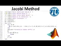 Jacobi Method MATLAB code in just 18 lines