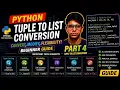 How to Convert Tuple to List in Python Python Tutorial for Beginners