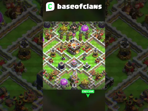 BEST TH11 Hybrid Base! Anti Fireball & Giant Arrow #Shorts