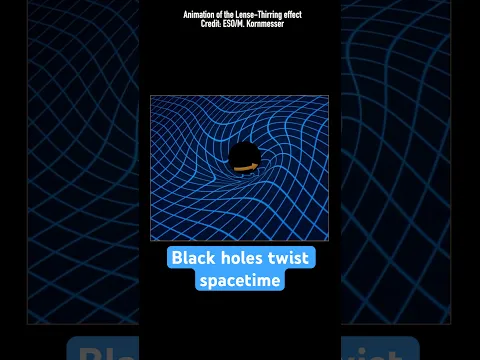 Black holes twist spacetime #shorts