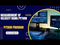 Measurement of Velocity using Python Python Program Nzee Academy