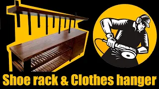 DIY Shoe Storage Coat Rack