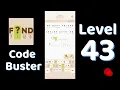 Code Busters Level 43 Walkthrough All Puzzle Solutions Solutionguruji