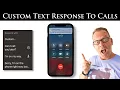 Download Lagu RESPOND to Incoming Calls with a Personalized Text Message