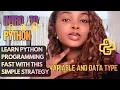python for beginners variable and data types learn python from the scratch