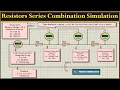 Series Combination Of Resistors Ohm s Law Simulation on Proteus Combinations of Resistances