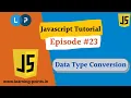 Data Type Conversion in Javascript - 23