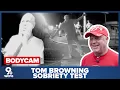 BODYCAM Reds legend Tom Browning undergoes sobriety test after crashing into house