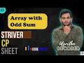 Array with Odd Sum Striver CP Sheet Codeforces Competitive Programming