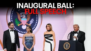 President Trump, Melania Trump take the stage at Inaugural Ball