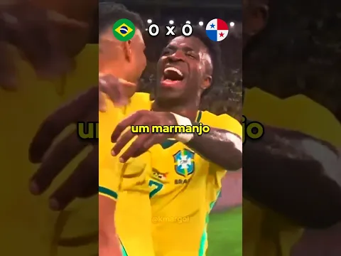Brasil x Panamá 😳😳 #brasil #engraçado #futebol #viniciusjr #endrick