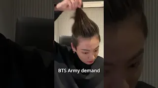 BTS ARMY Demand Jungkook To Cut His Hair And His Response Goes Viral Bts Btsarmy 