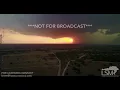 3-17-2018 Lampasas Tx Severe Warned Supercell at sunset from drone with lightning and hail core 4k