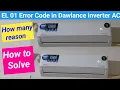 Dc inverter ac EL01 Error code How to Solve