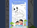 Plastic Pollution Coloring pages for Kids