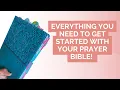 How I Set Up My Prayer Bible Pt 1 Getting Started Tools Tips Spiritual Prep Free Printable