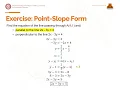 Forms of Linear Equations - Analytic Geometry