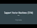 Part 6 Support Vector Machines SVM Implementation in Python