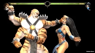 mortal kombat 9 all x rays on kitana hd 