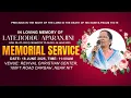 Download Lagu Memorial Service Of Late Boddu Aparanjini Garu || 18th June 2025