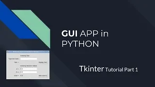 Create GUI App with Python Tkinter 1