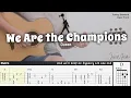 We Are the Champions - Queen | Fingerstyle Guitar | TAB + Chords + Lyrics