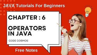 Chapter 6 Operators in Java