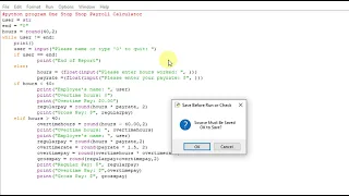 python program One Stop Shop Payroll Calculator