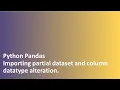 Tutorial - 10 Python Pandas Statistical Operations on Columns Dataset Creation Export