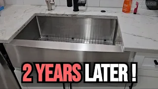 2 Years With Kraus KHF200-33 Standart PRO Stainless Steel Sink 33 inch Farmhouse Apron Single Bowl