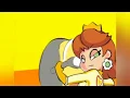 Princess Daisy is riding a motorcycle By minus8
