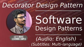 Decorator Design Pattern Software Design Patterns Tutorial