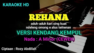 Download REHANA (KARAOKE LIRIK) || NADA CEWEK || KENDANG KEMPUL BANYUWANGI || SULIYANA MP3