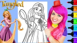 Coloring Rapunzel Tangled Frying Pan Coloring Page Prismacolor Markers KiMMi THE CLOWN