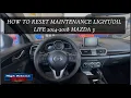 How To Reset Maintenance Wrench Light Oil Life 2014-2018 Mazda 3