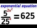 challenging exponential equation 5 2x 25 x 625 -algebra problem