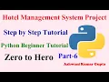 Hotel Management System Project in Python with Source Code Step-by-Step Tutorial Part 6